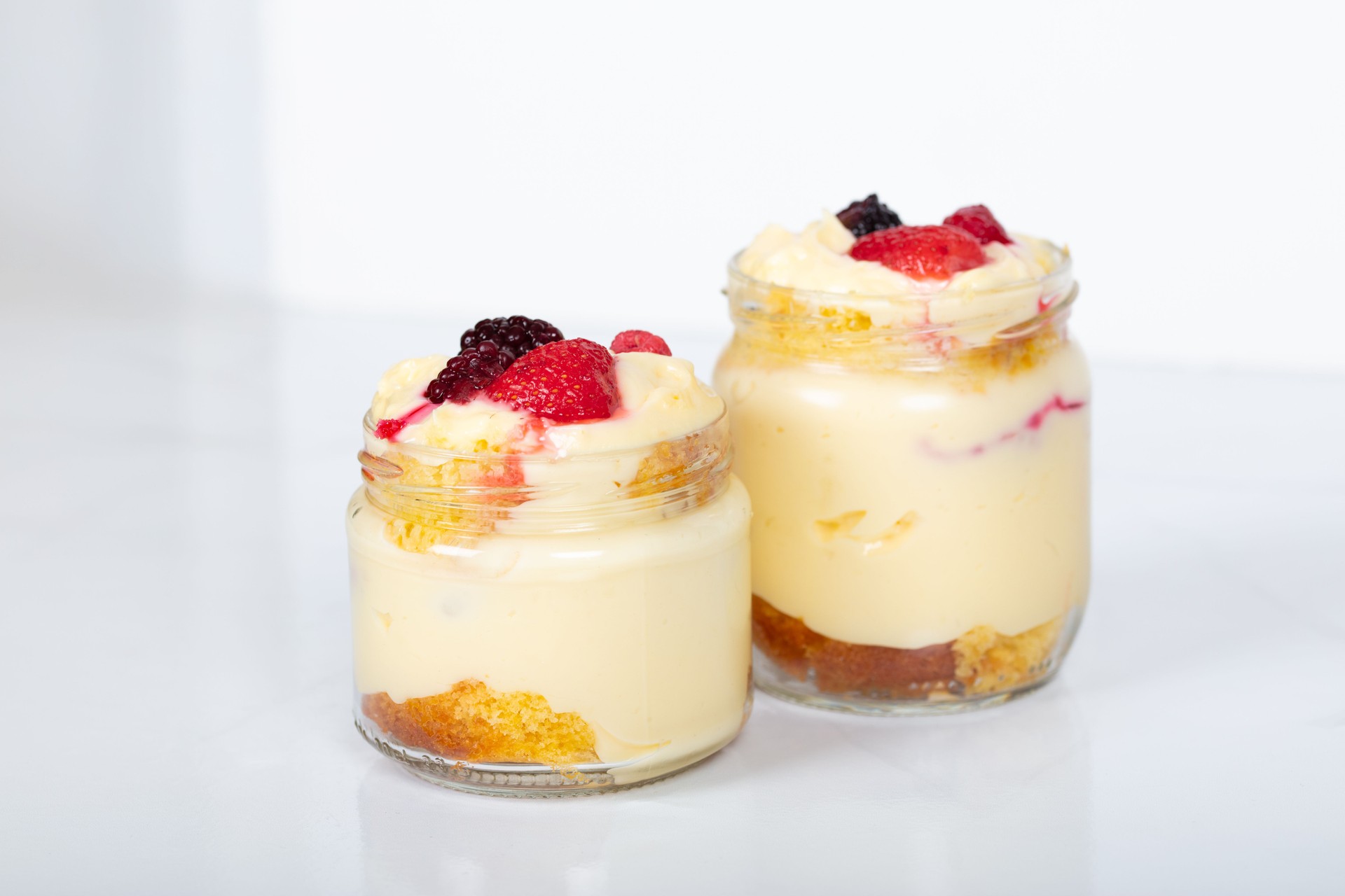 Delicious creamy dessert packaged to enjoy some now and save some for later.